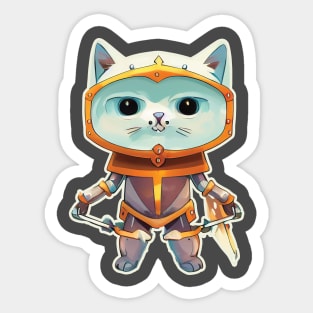 Chibi Cute Cat In Costume 3 Sticker